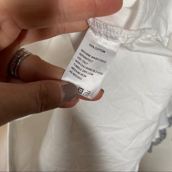 Birds of Paradis Trovata California Button Front Bell Sleeve Blouse Size Medium - Picture 8 of 8